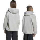 adidas Originals Medium Grey Heather/White Loose Hættetrøje Fl