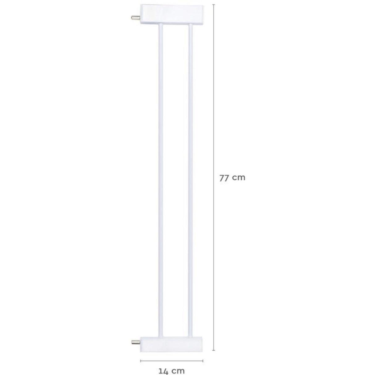 Nordbaby White Sikkerhedsgitter Forlænger GIA