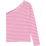 The New Ibis Rose Striped TNMoore One Shoulder Rib Tee