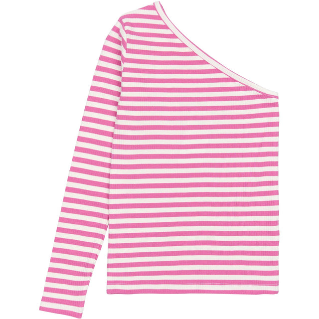 The New Ibis Rose Striped TNMoore One Shoulder Rib Tee