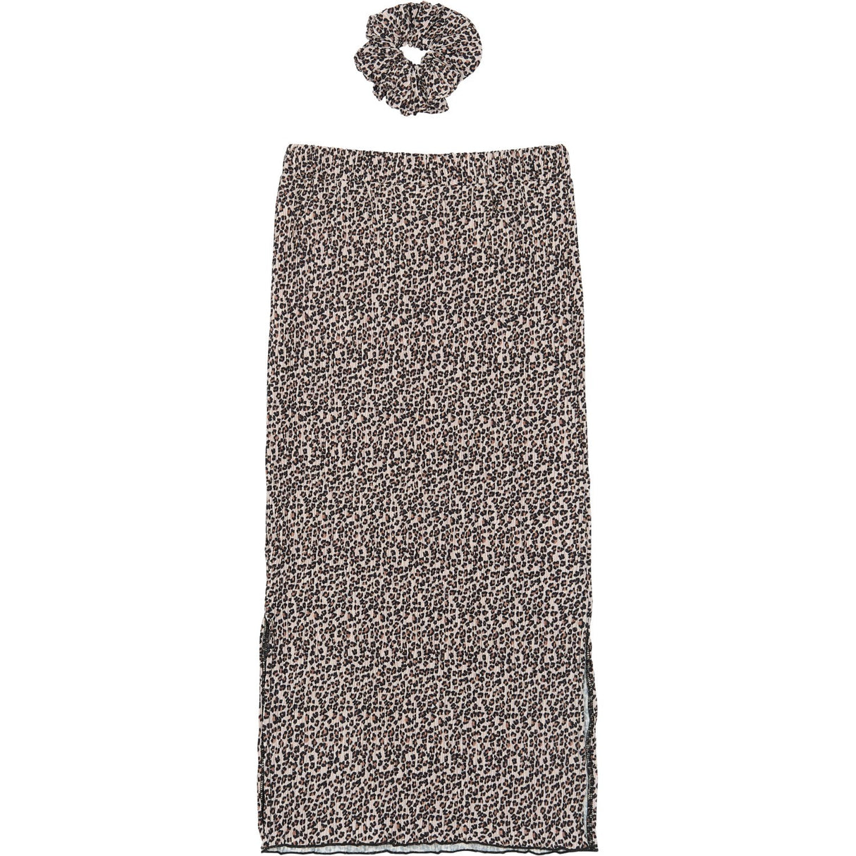 The New Feather Gray AOP TNPet Long Pleat Nederdel