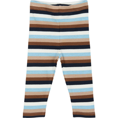 THE NEW Siblings Powder Blue Striped TNSBPark Rib Leggings