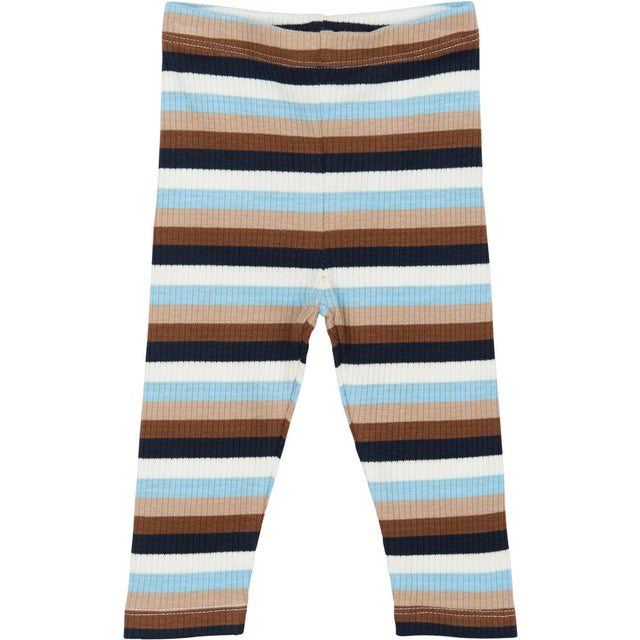 THE NEW Siblings Powder Blue Striped TNSBPark Rib Leggings