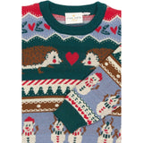 THE NEW Siblings Multi Colour Holiday Jacquard Pullover