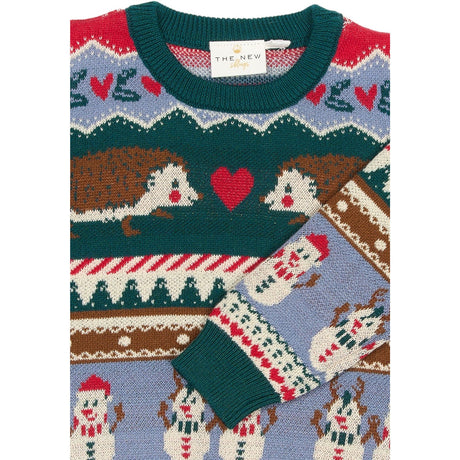 THE NEW Siblings Multi Colour Holiday Jacquard Pullover