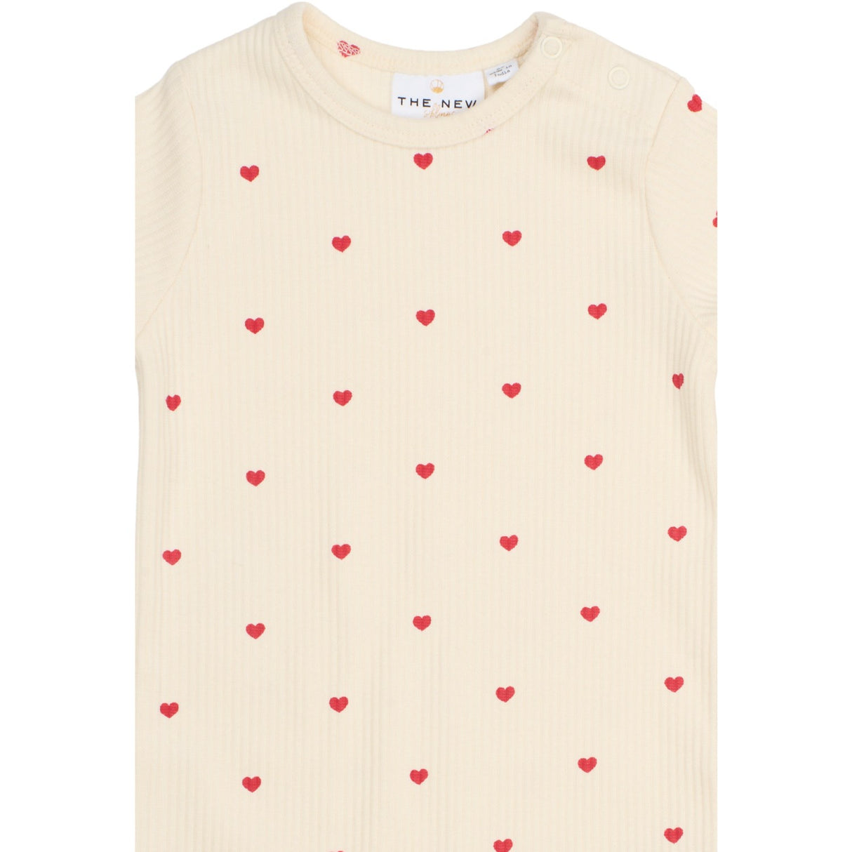 THE NEW Siblings Gardenia AOP Holiday L_S Heart Rib Buksedragt