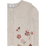 Hust & Claire Wheat Melange Camilia Flower Emb.