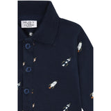 Hust & Claire More Navy Bendy Rocket Emb.