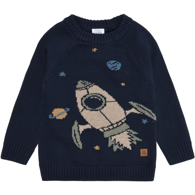 Hust & Claire More Navy Pelle Strik Rocket