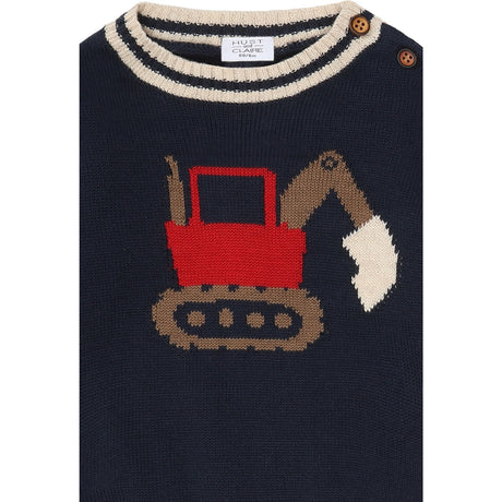 Hust & Claire More Navy Pilou Strik Backhoe