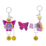 Euromic Lego® Iconic Butterfly Girl Nøglering Med LED Lys