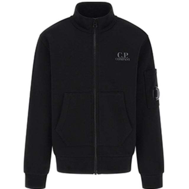 C.P. Company Black Zipped Sweatshirt