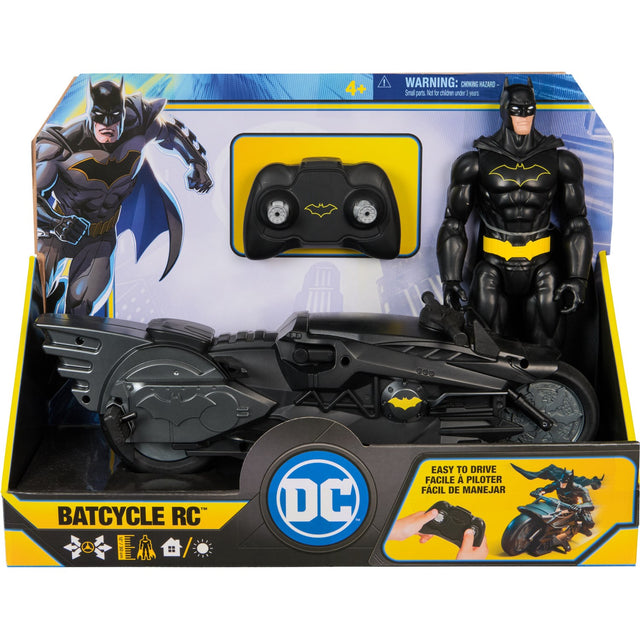 Batman & DC Universe Stealth Batcycle Rc & 30 Cm Batman