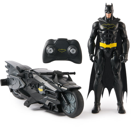 Batman & DC Universe Stealth Batcycle Rc & 30 Cm Batman