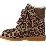 Angulus Beige Leo/Taupe TEX-støvle Med Velcrolukning