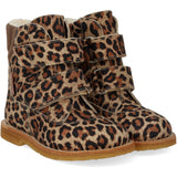 Angulus Beige Leo/Taupe TEX-støvle Med Velcrolukning