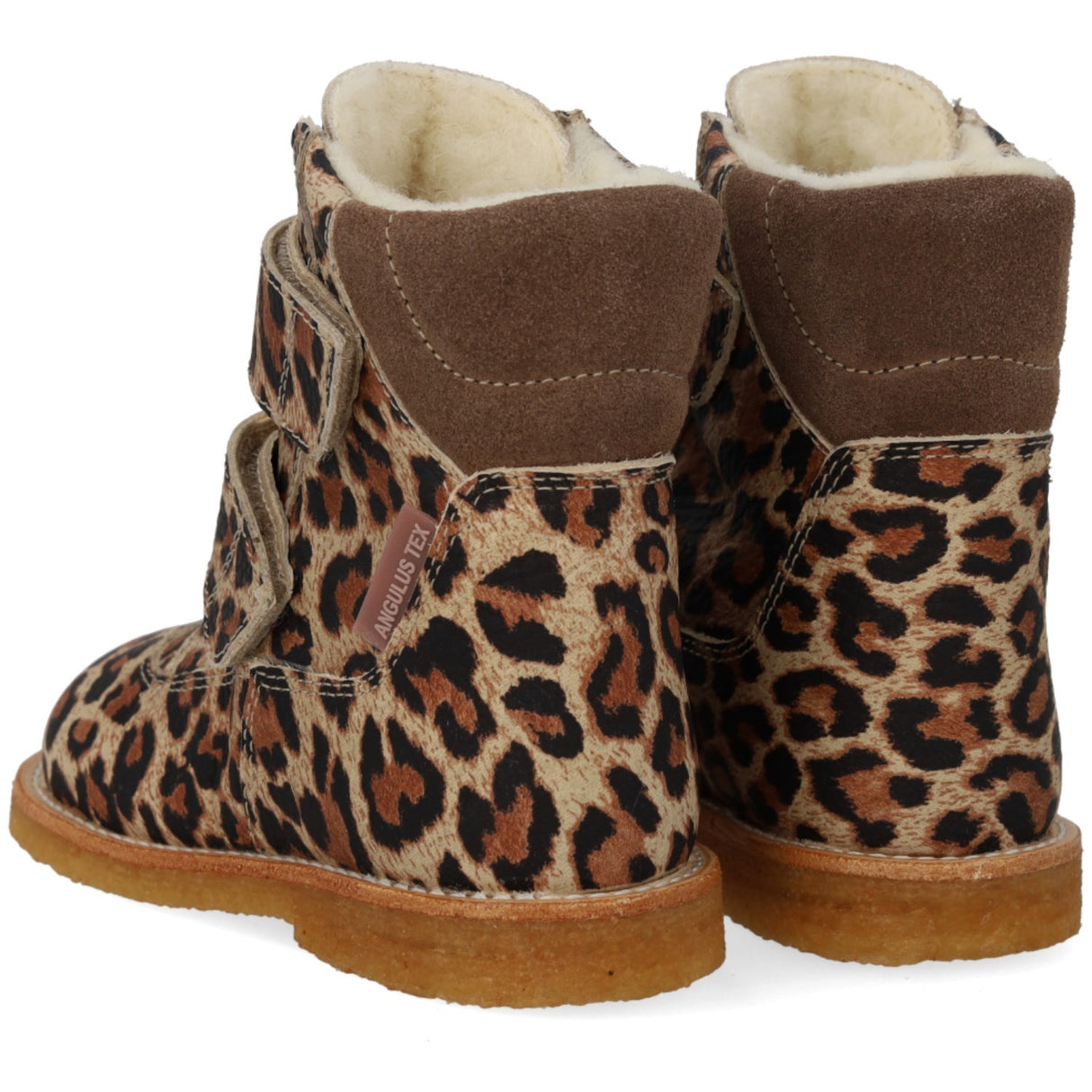 Angulus Beige Leo/Taupe TEX-støvle Med Velcrolukning