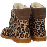 Angulus Beige Leo/Taupe TEX-støvle Med Velcrolukning