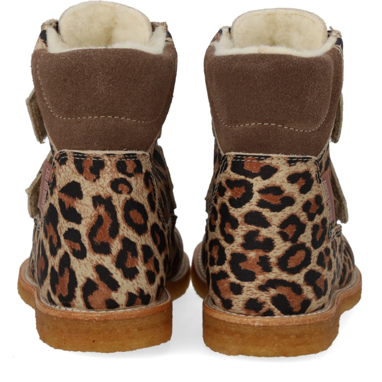 Angulus Beige Leo/Taupe TEX-støvle Med Velcrolukning