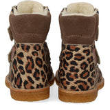 Angulus Beige Leo/Taupe TEX-støvle Med Velcrolukning