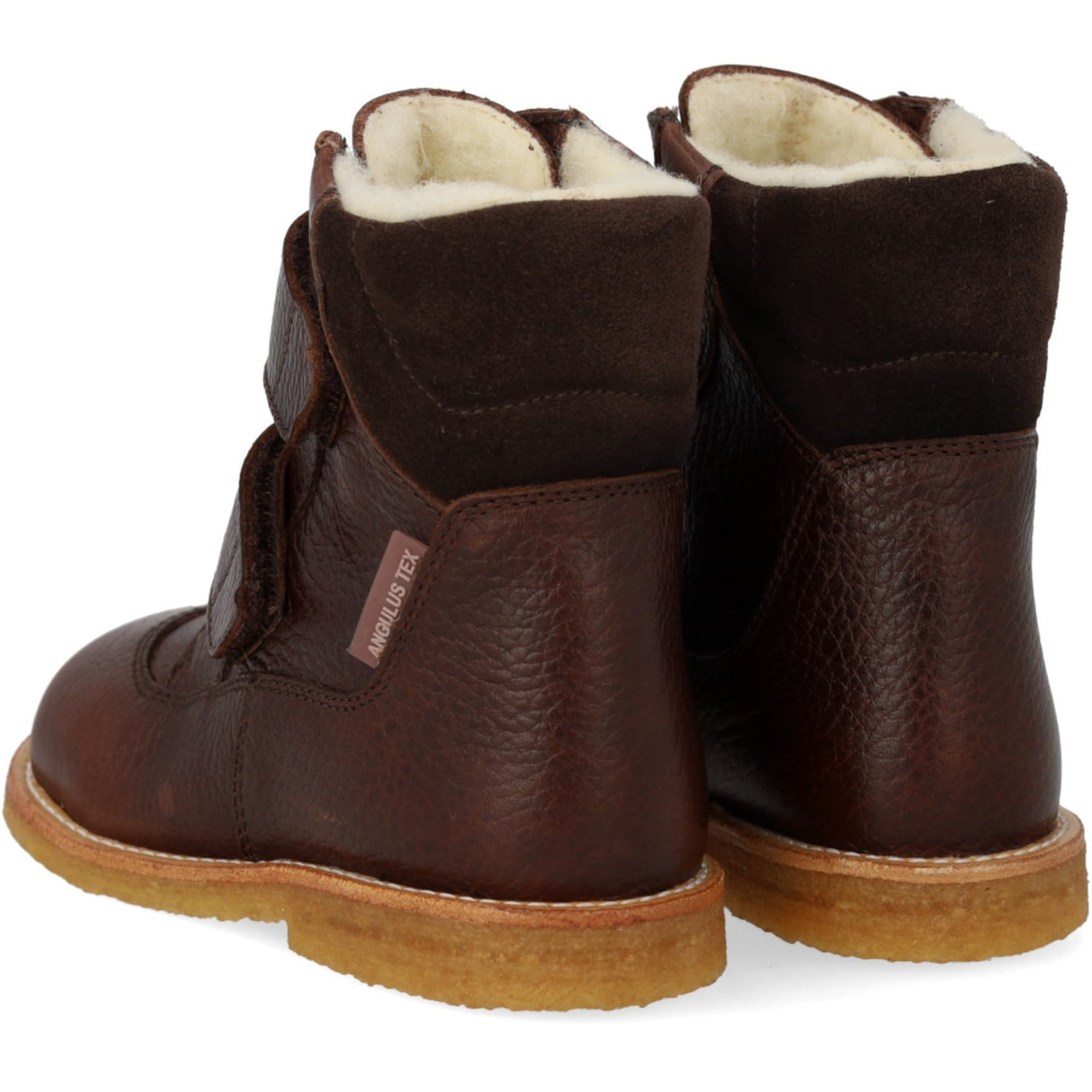 Angulus Dark Brown/Dark Brown TEX-støvle Med Velcrolukning