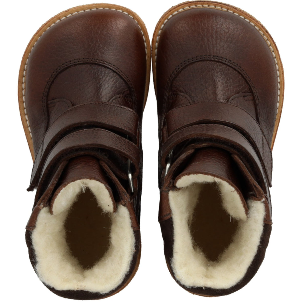 Angulus Dark Brown/Dark Brown TEX-støvle Med Velcrolukning