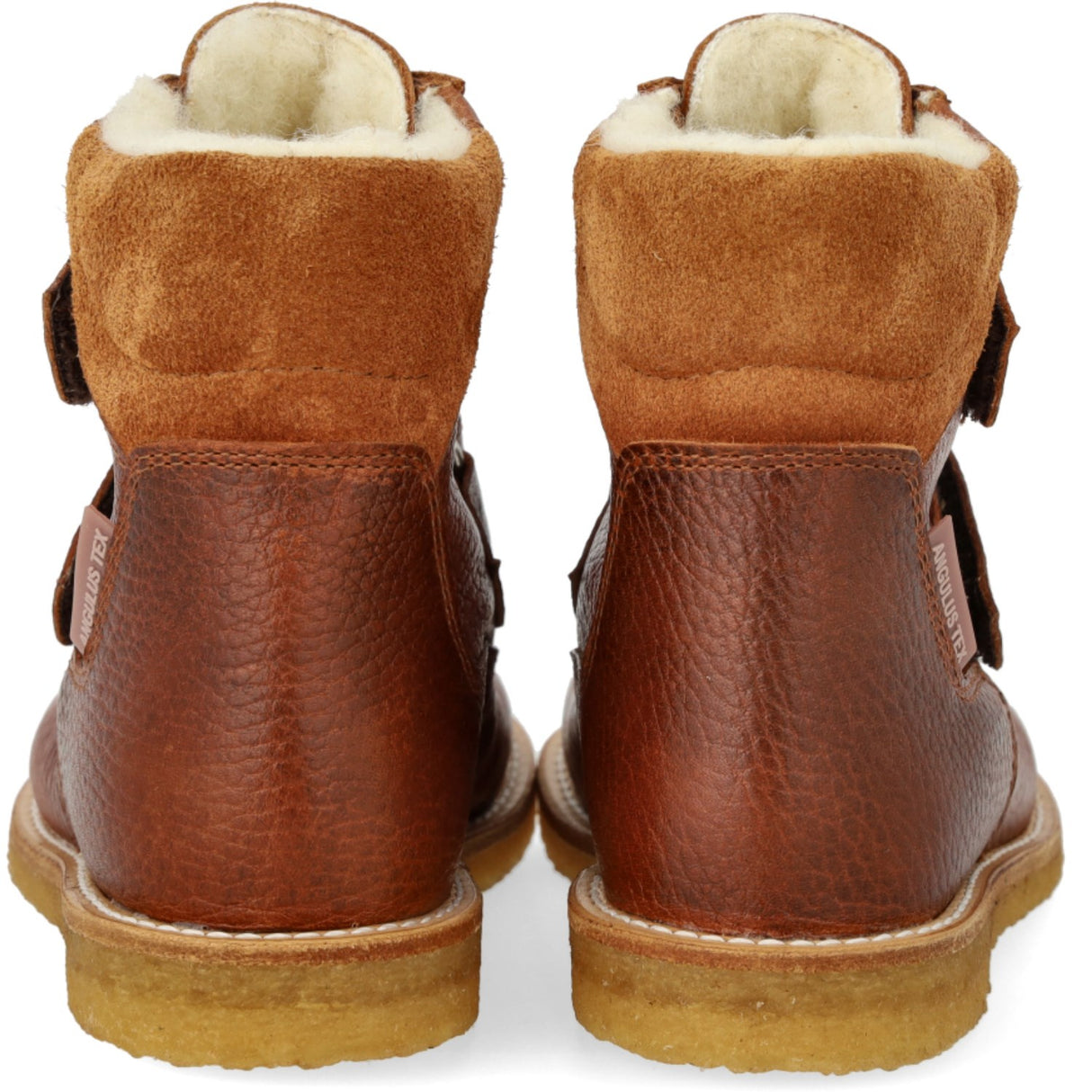 Angulus Cognac/Cognac TEX-støvle Med Velcrolukning