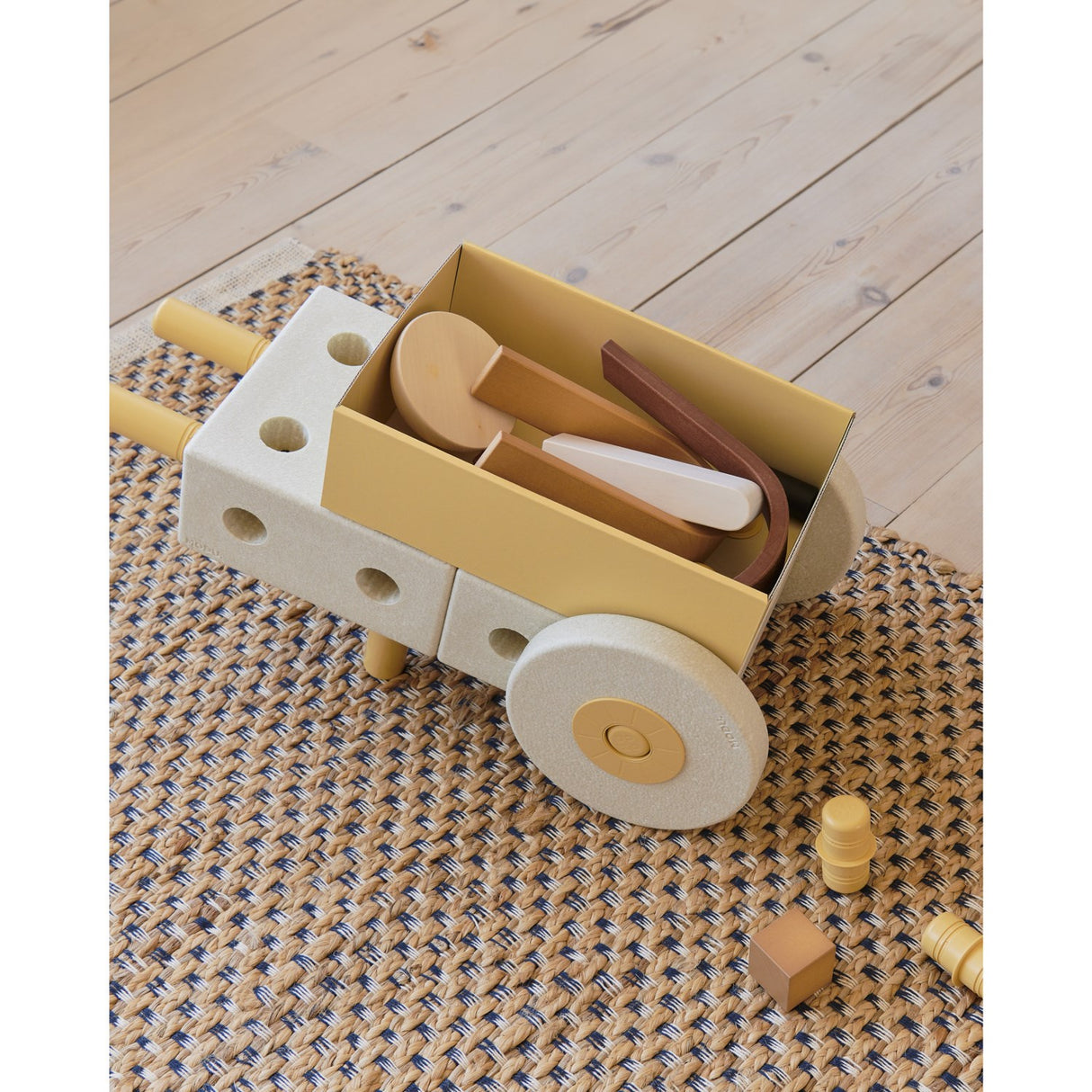 MODU 3-i-1 Baby Walker Sand Grey / Honey Yellow