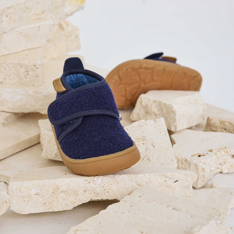 Bisgaard Navy Barefoot Basic Hjemmesko