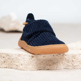 Bisgaard Navy Corduroy Barefoot Basic Hjemmesko