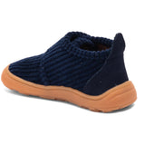 Bisgaard Navy Corduroy Barefoot Basic Hjemmesko