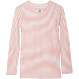 Serendipity Coral/Offwhite Slim Bluse Stripe