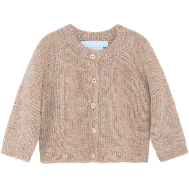 Serendipity Beige Baby Alpaca Suri Cardigan