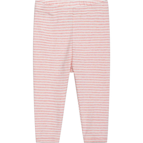 Serendipity Coral/Offwhite Baby Leggings Stripe
