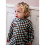 Serendipity Coffee Checks Brushed Krave Skjorte