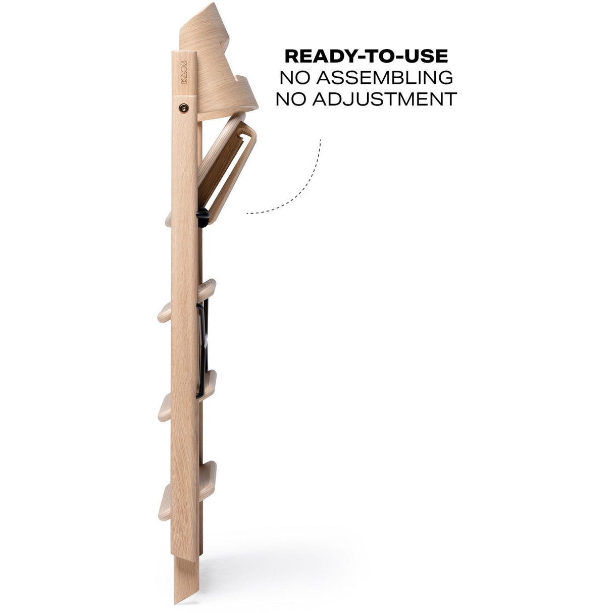 KAOS Natural Klapp Højstol Eg