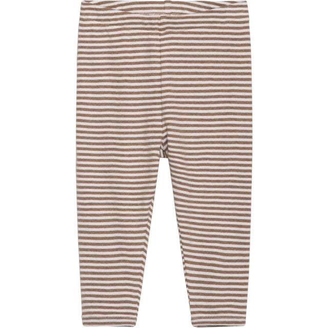 Serendipity Almond/Offwhite Baby Leggings Stripe