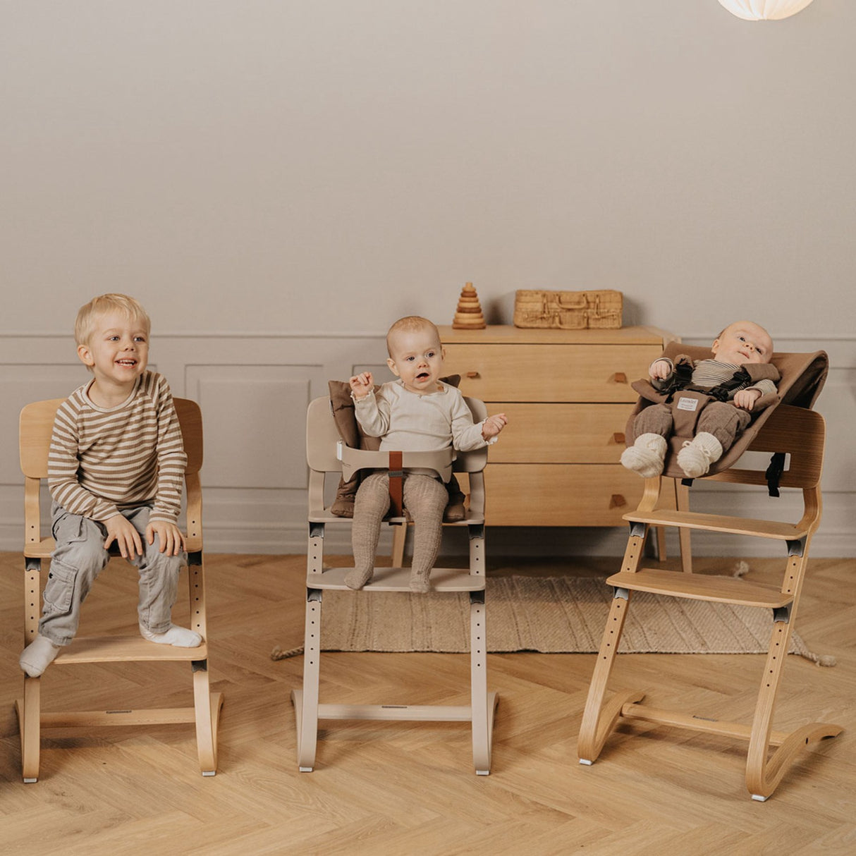 Leander Cappuccino Leander Louie™ Højstol Uden Bøjle