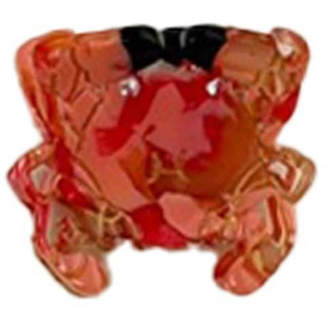 Bow's by Stær Red Mini Krabbe Hårklemme