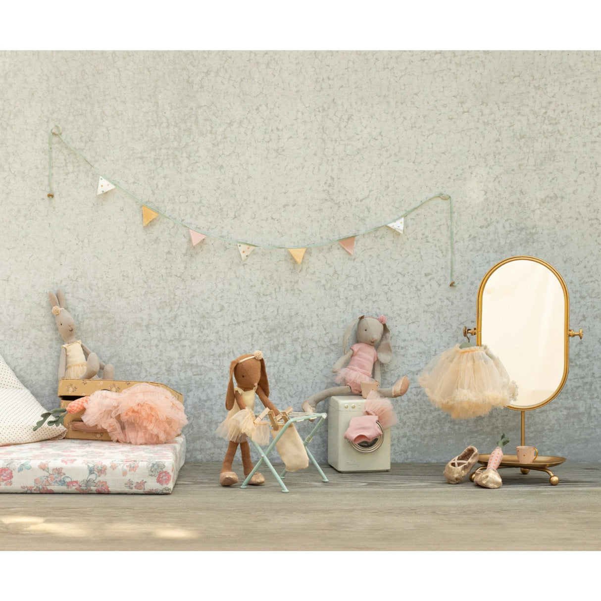 Maileg Kanin Size 2, Classic - Ballet Dragt Og Nederdel Rose