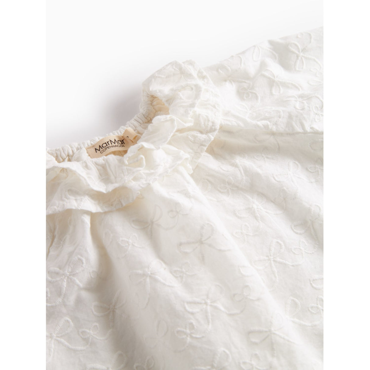 MarMar Cotton Bow White Tonello Bluse