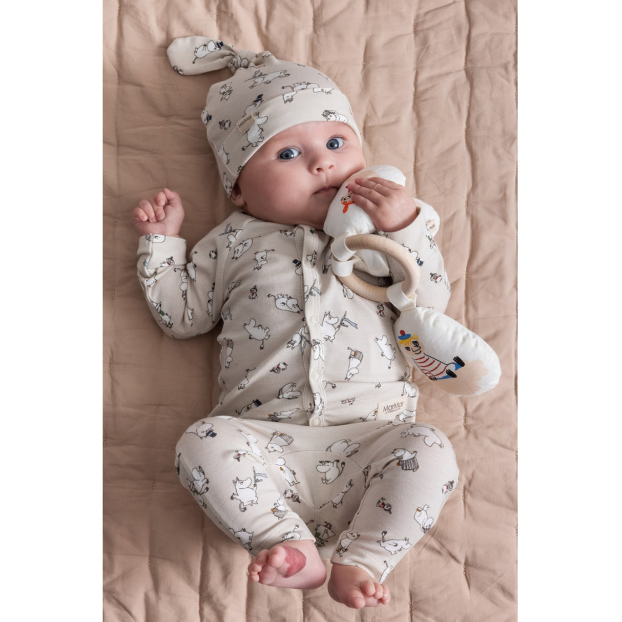 MarMar New Born Modal Smooth Print Moomin Aiki Hue