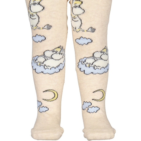MarMar Tights Jacquard Beige Mel. Moomin Strømpebukser Jacquard