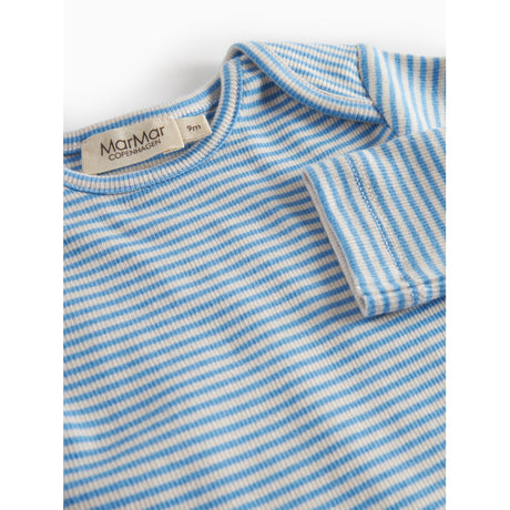 MarMar Modal Fine Rib Blue Stripe Ben Body