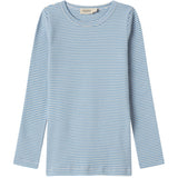 MarMar Modal Fine Rib Blue Stripe Tani Bluse