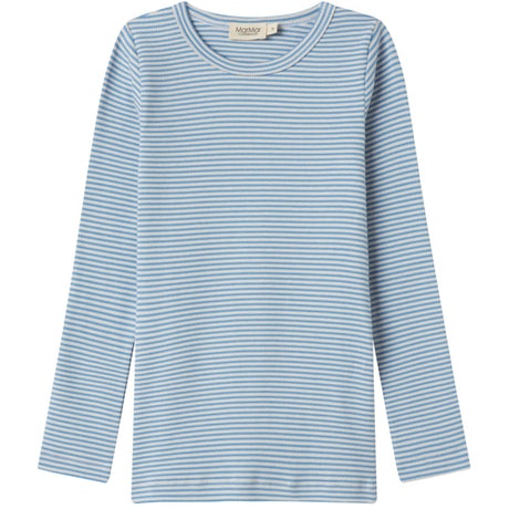 MarMar Modal Fine Rib Blue Stripe Tani Bluse
