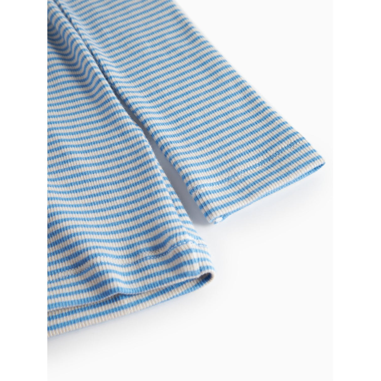 MarMar Modal Fine Rib Blue Stripe Tani Bluse