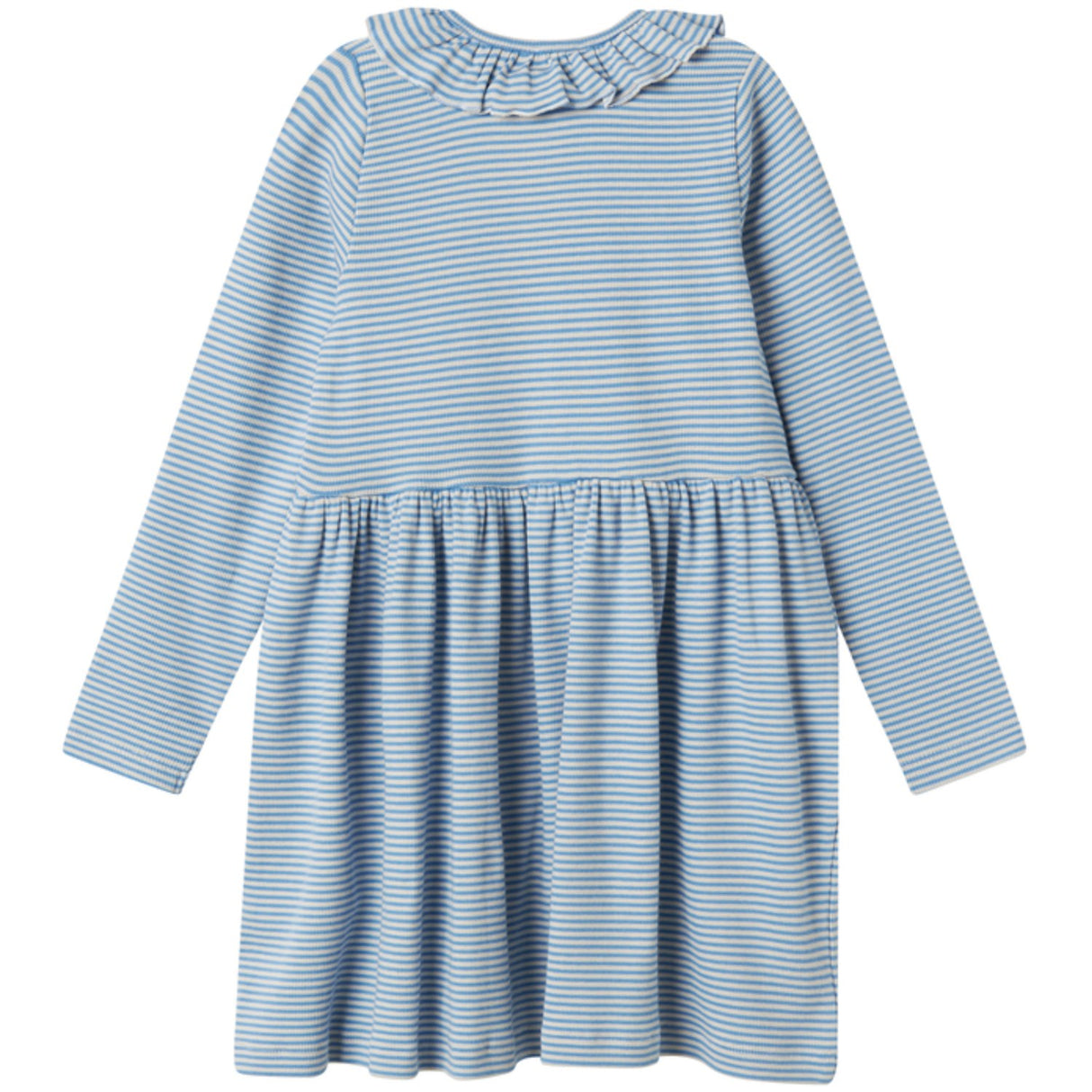 MarMar Modal Fine Rib Blue Stripe Dama LS Kjole