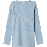 MarMar Modal Fine Rib Blue Stripe Tani Bluse