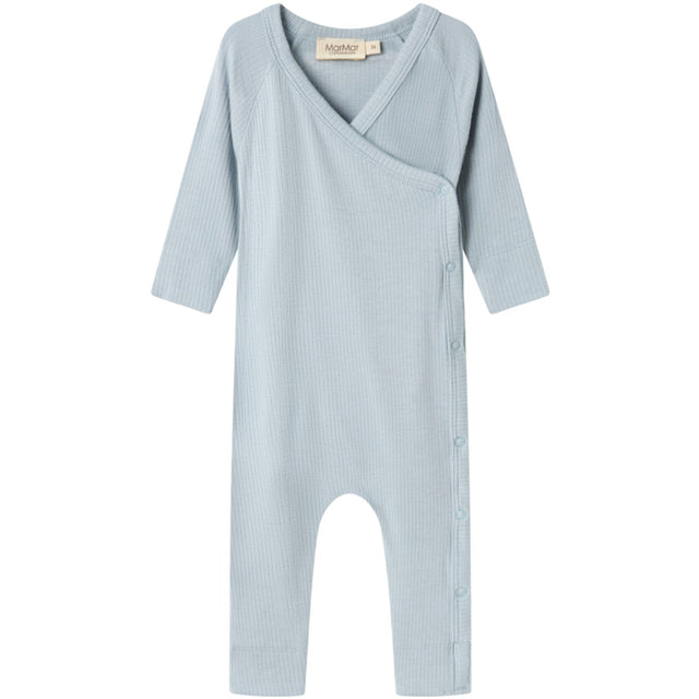 MarMar New Born Micro Modal Blue Stone Rulo Onesies